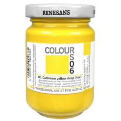 Renesans Farba akrylowa Colours - - 06, cadmium yellow deep, 125 ml > Farby Akrylowe