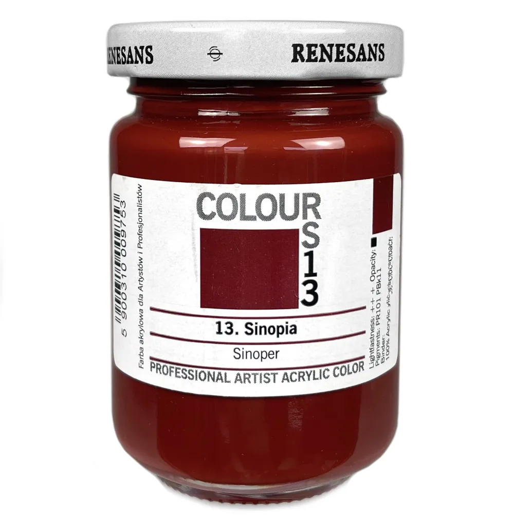 Renesans Farba akrylowa Colours - - 13, Sinopia, 125 ml
