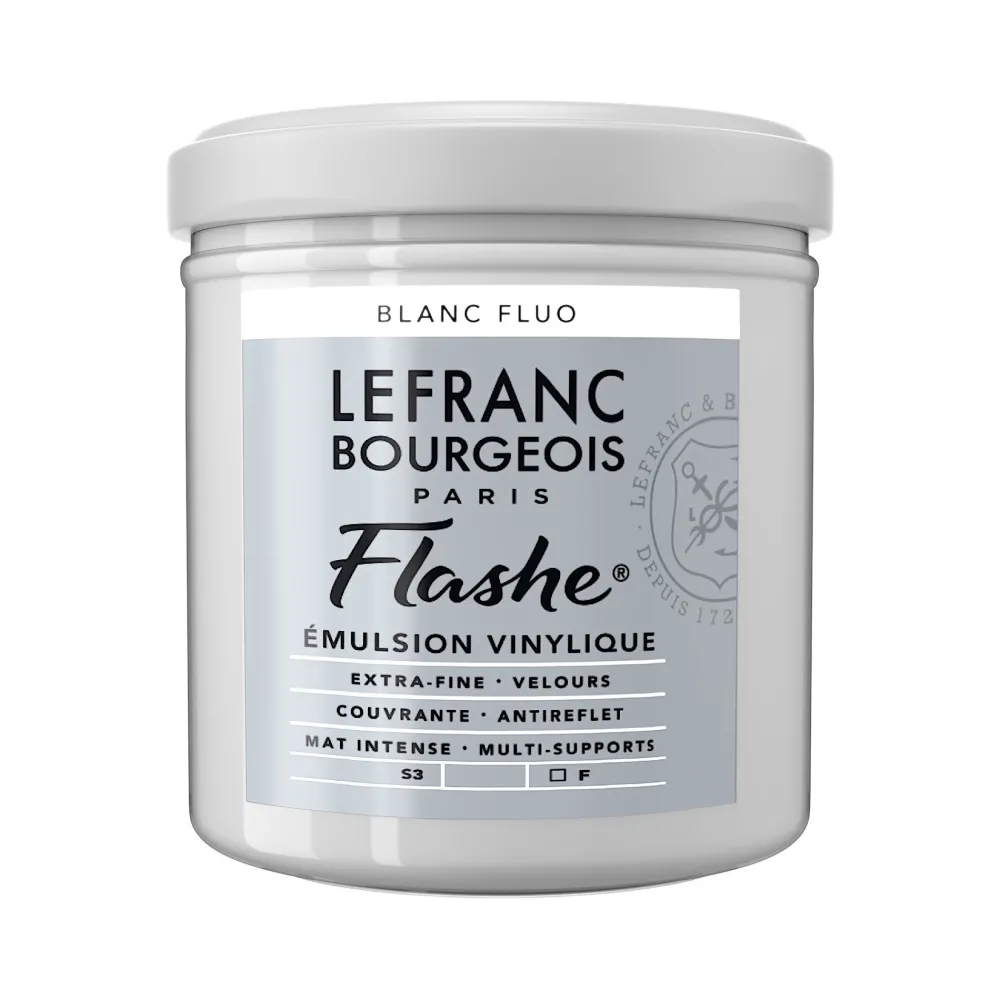 Lefranc & Bourgeois Farba akrylowa Flashe - - Fluorescent White, 125 ml