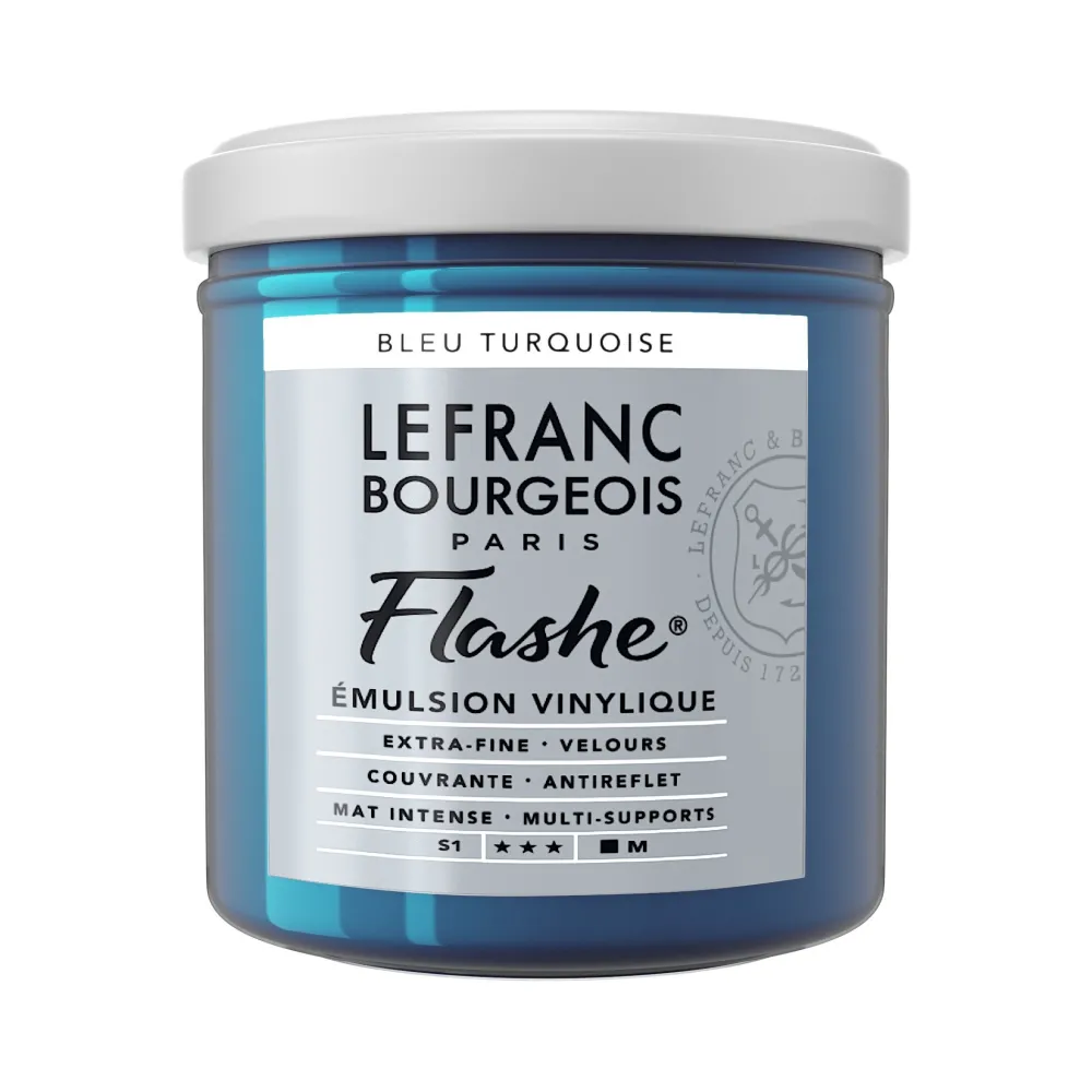 Lefranc & Bourgeois Farba akrylowa Flashe - - Turquoise Blue, 125 ml > Farby Akrylowe