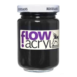 Renesans Farba akrylowa Flow Acryl - - 33, black, 125 ml > Farby Akrylowe