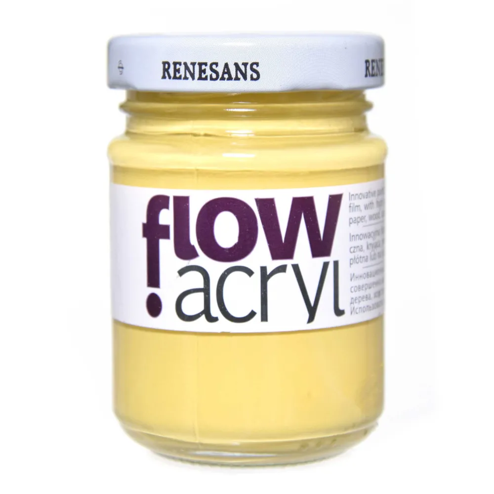 Renesans Farba akrylowa Flow Acryl - - 08, naples yellow, 125 ml > Farby Akrylowe