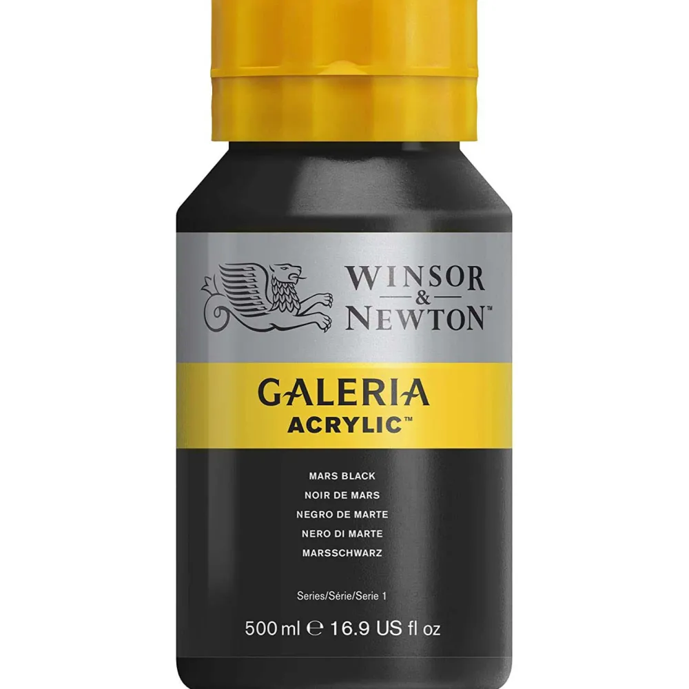 Winsor & Newton Farba akrylowa Galeria - - Mars Black, 500 ml