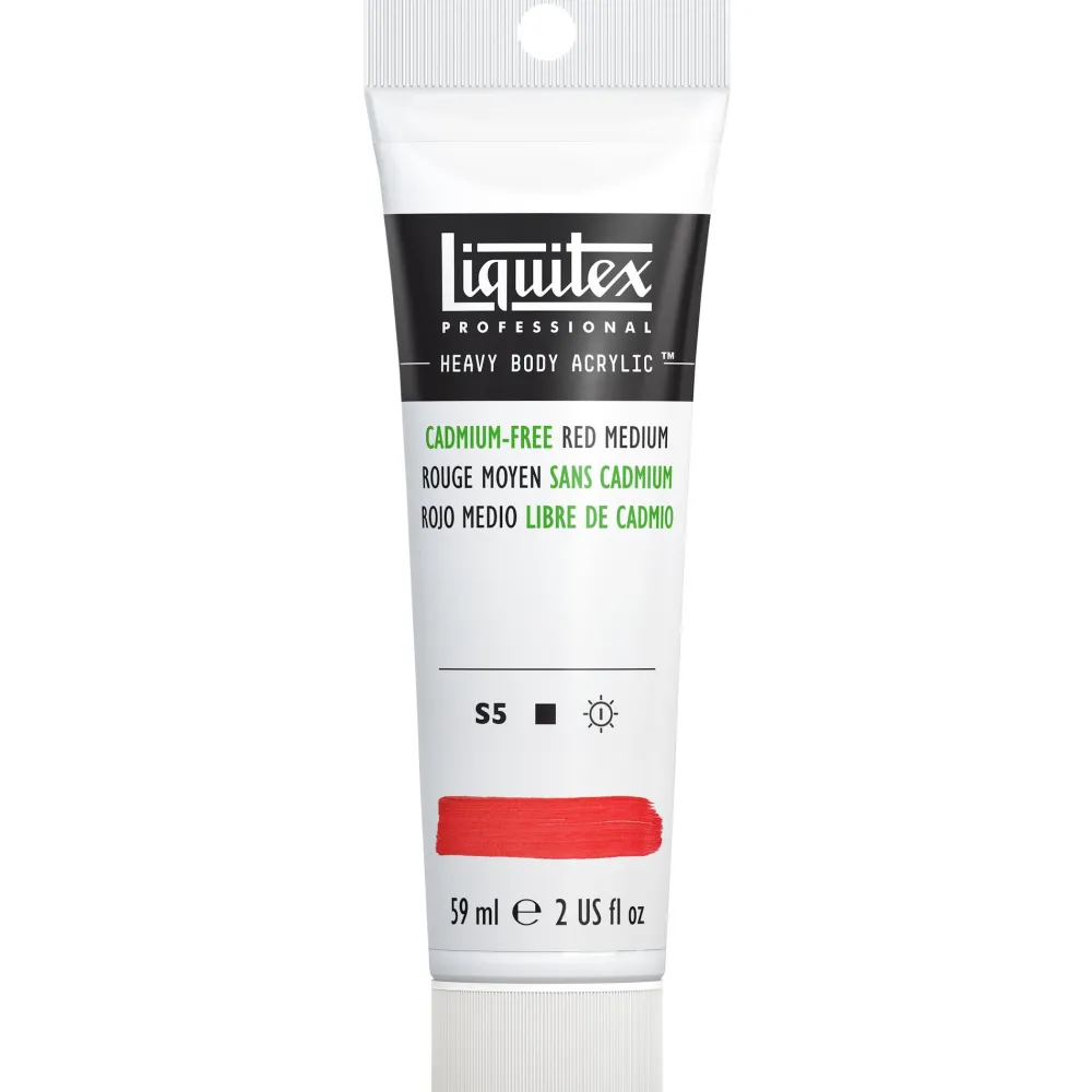 Liquitex Farba akrylowa Heavy Body - - Cadmium Free Red Medium, 59 ml