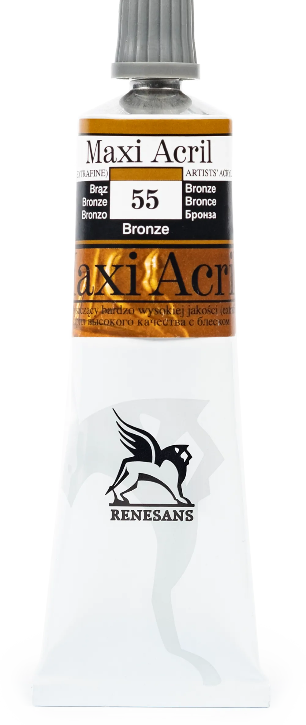 Renesans Farba akrylowa Maxi Acril - - 55, bronze, 60 ml > Farby Akrylowe