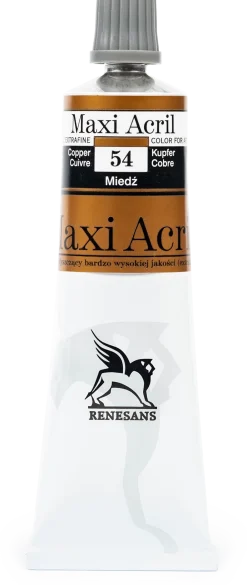 Renesans Farba akrylowa Maxi Acril - - 53, silver, 60 ml > Farby Akrylowe