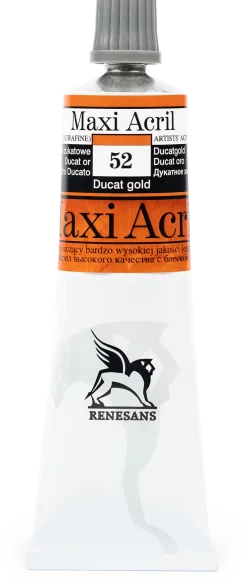Renesans Farba akrylowa Maxi Acril - - 51, rich gold, 60 ml > Farby Akrylowe