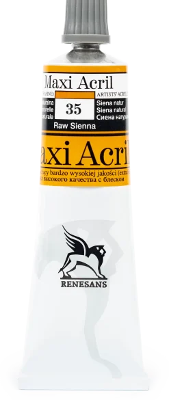Renesans Farba akrylowa Maxi Acril - - 34, gold ochre, 60 ml > Farby Akrylowe
