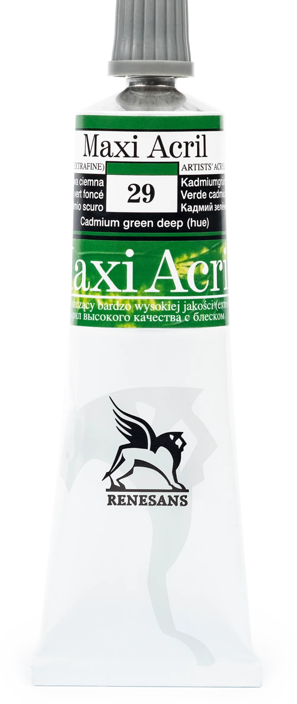 Renesans Farba akrylowa Maxi Acril - - 29, cadmium green deep hue, 60 ml