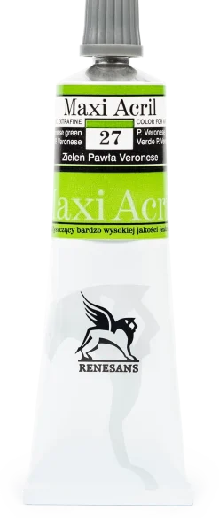 Renesans Farba akrylowa Maxi Acril - - 26, cadmium green pale hue, 60 ml > Farby Akrylowe