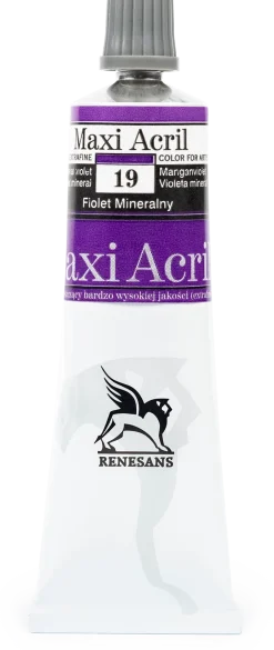 Renesans Farba akrylowa Maxi Acril - - fiolet mineralny, 60 ml