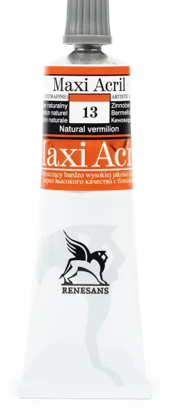 Renesans Farba akrylowa Maxi Acril - - 13, natural vermillion, 60 ml
