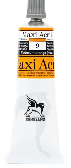 Renesans Farba akrylowa Maxi Acril - - 08, cadmium yellow deep hue, 60 ml > Farby Akrylowe