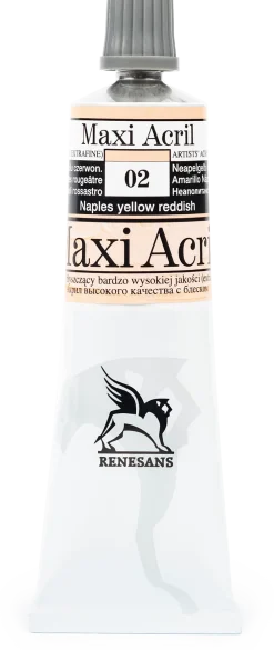 Renesans Farba akrylowa Maxi Acril - - 01, titanium white, 60 ml > Farby Akrylowe