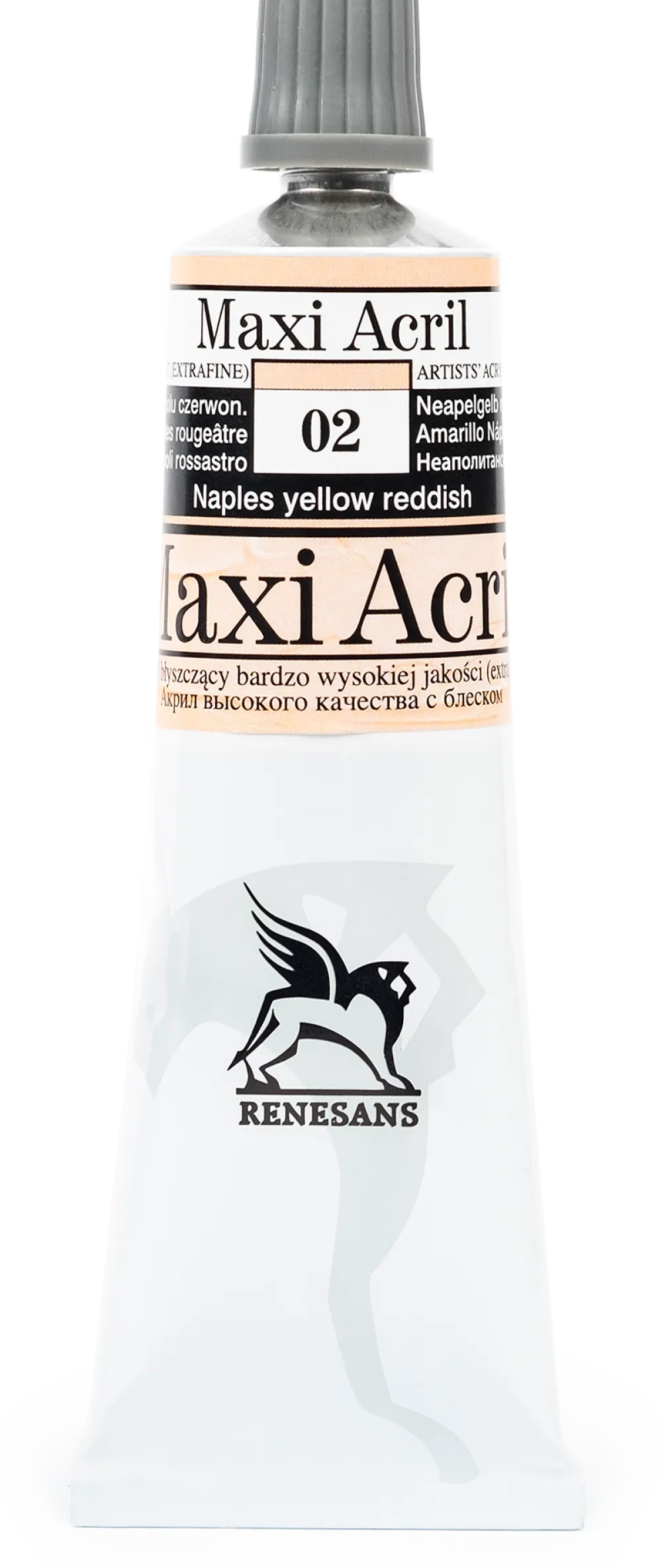 Renesans Farba akrylowa Maxi Acril - - 01, titanium white, 60 ml > Farby Akrylowe