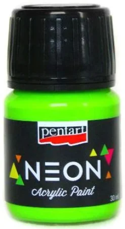 Pentart Farba akrylowa, neonowa - - zielona, 30 ml > Farby Akrylowe|Farby Dekoracyjne