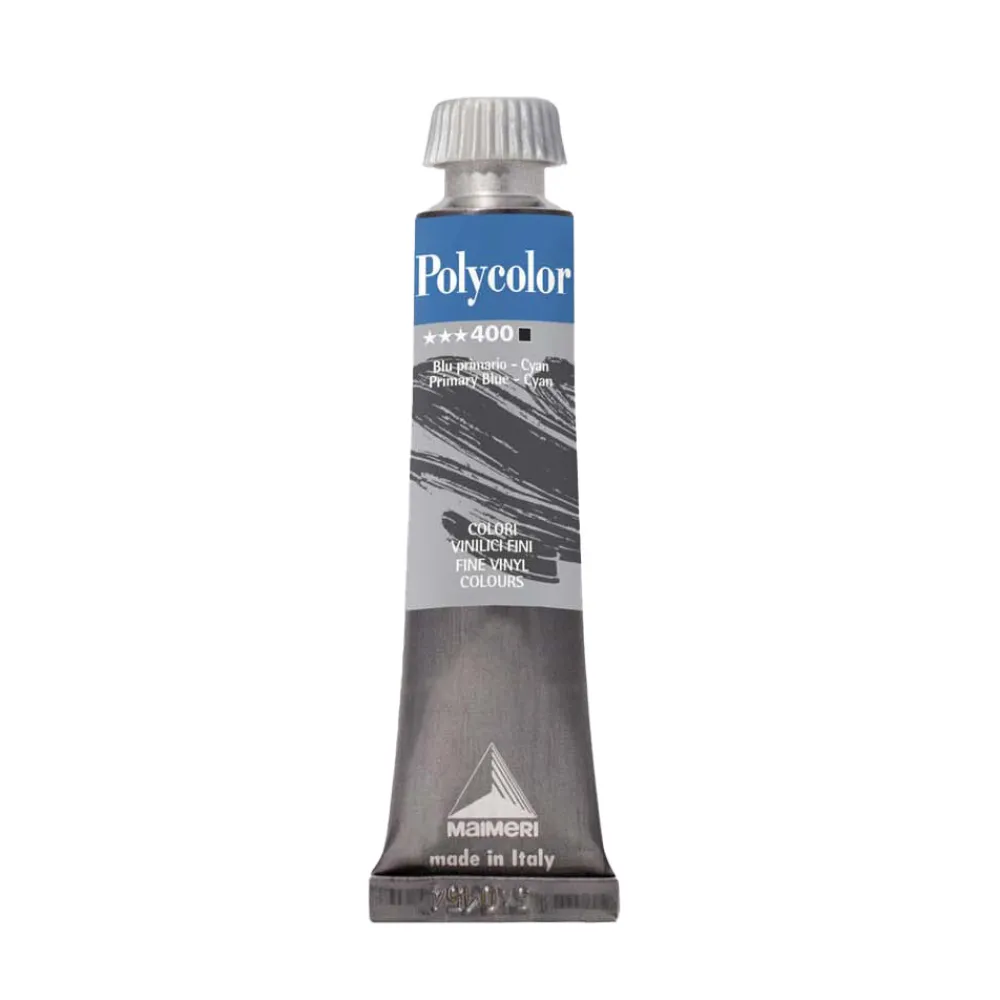 Maimeri Farba akrylowa Polycolor - - 400, Primary Blue Cyan, 20 ml