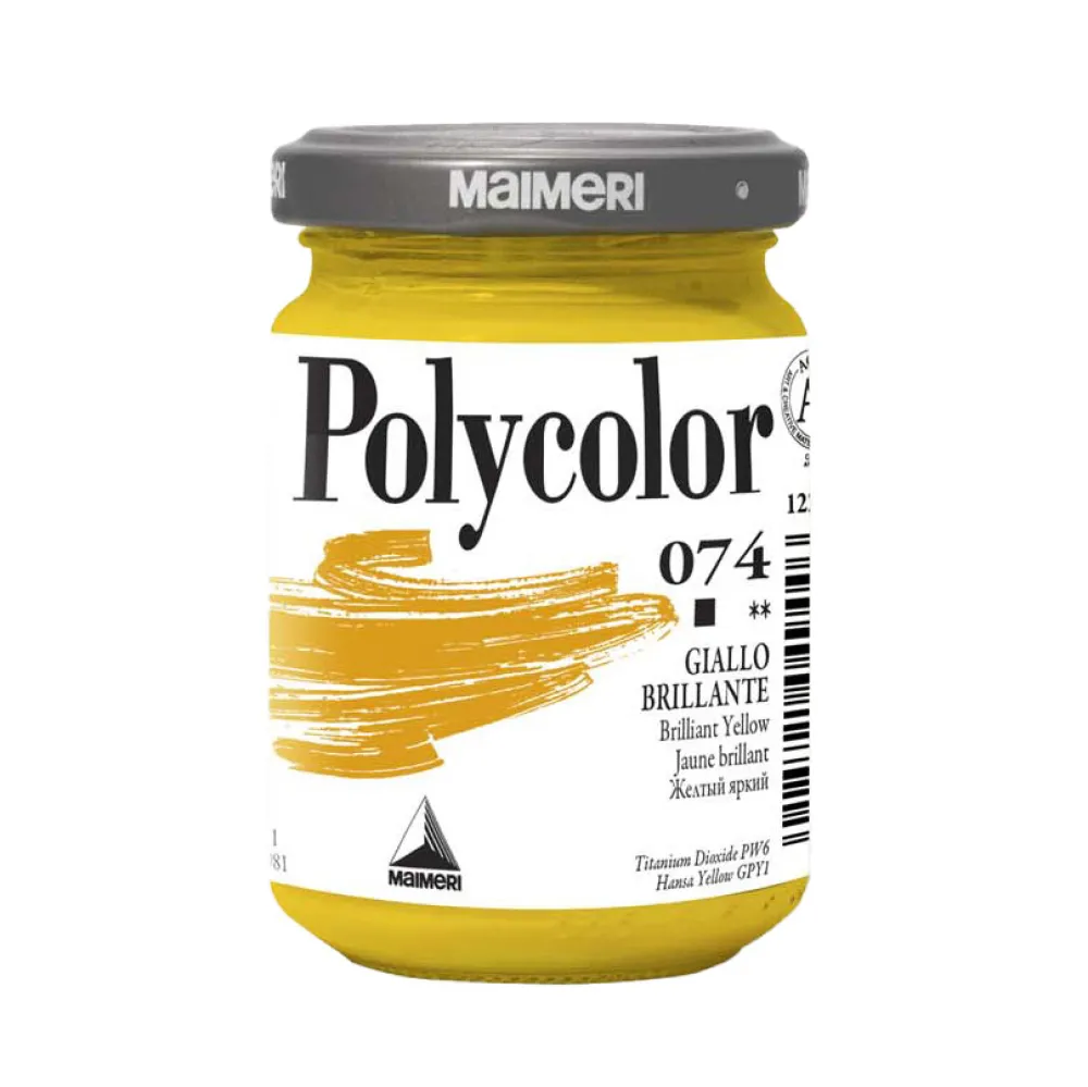 Maimeri Farba akrylowa Polycolor - - 100, Lemon Yellow, 140 ml > Farby Akrylowe