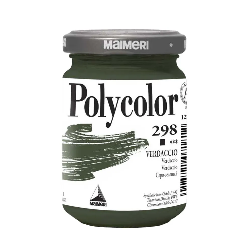 Maimeri Farba akrylowa Polycolor - - 304, Bright Green Light, 140 ml > Farby Akrylowe
