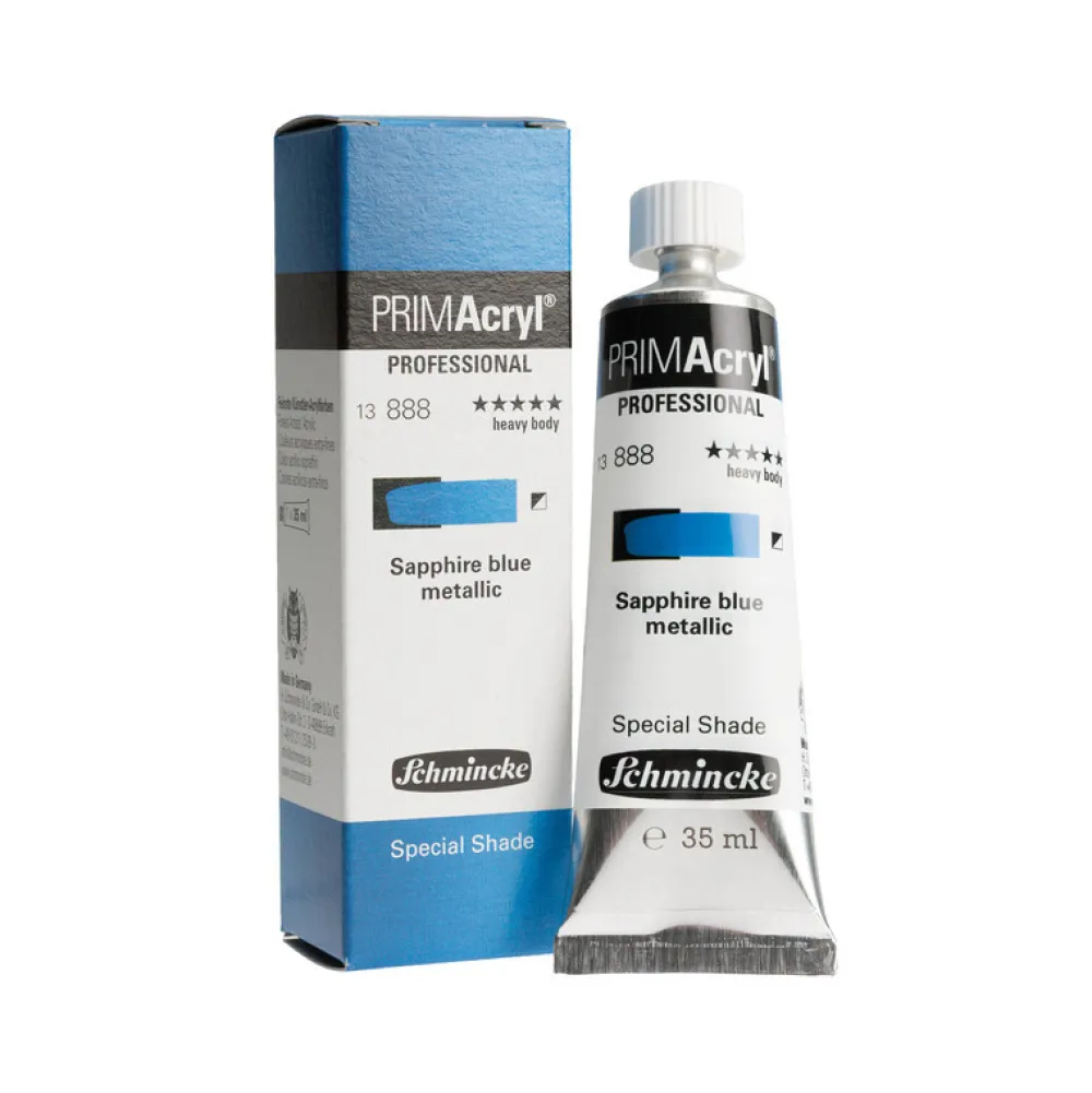 Schmincke Farba akrylowa PRIMAcryl - - 888 Sapphire Blue Metallic 60 ml > Farby Akrylowe