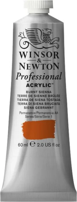 Winsor & Newton Farba akrylowa Professional Acrylic - - Burnt Sienna, 60 ml > Farby Akrylowe