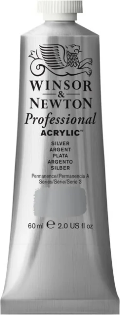 Winsor & Newton Farba akrylowa Professional Acrylic - - Silver, 60 ml > Farby Akrylowe