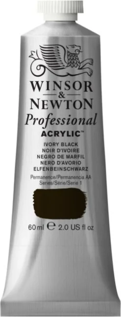 Winsor & Newton Farba akrylowa Professional Acrylic - - Ivory Black, 60 ml