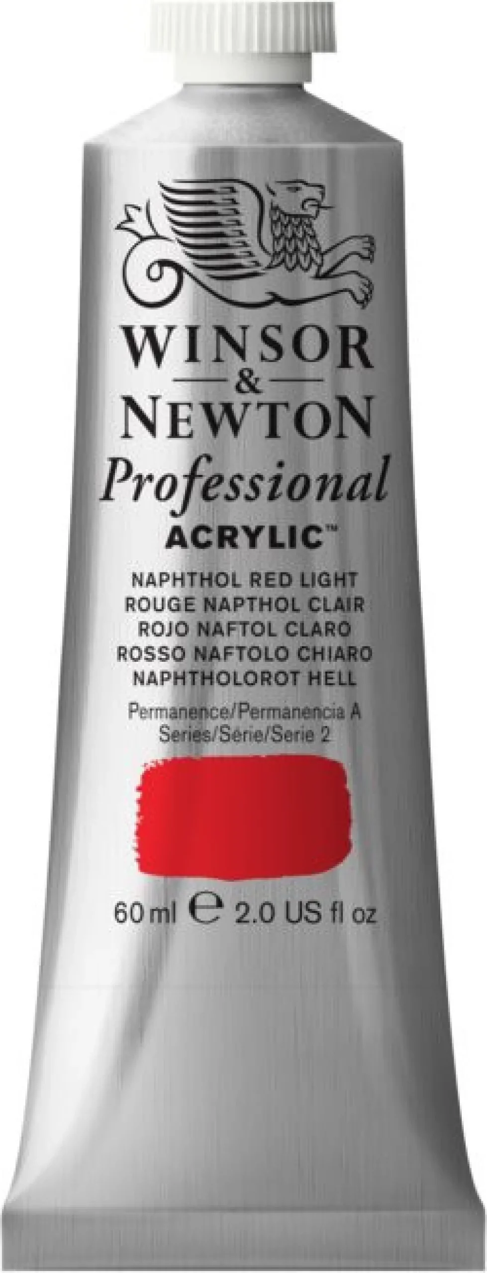 Winsor & Newton Farba akrylowa Professional Acrylic - - Naphthol Red Light, 60 ml