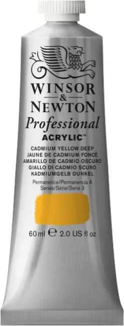 Winsor & Newton Farba akrylowa Professional Acrylic - - Cadmium Yellow Deep, 60 ml