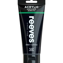 Reeves Farba akrylowa - - Black, 200 ml