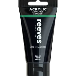 Reeves Farba akrylowa - - Black, 75 ml > Farby Akrylowe