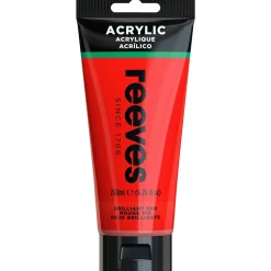 Reeves Farba akrylowa - - Brilliant Red, 200 ml > Farby Akrylowe