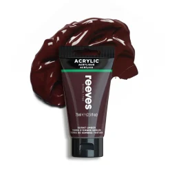 Reeves Farba akrylowa - - Burnt Umber, 75 ml