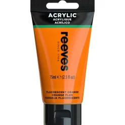 Reeves Farba akrylowa - - Fluorescent Orange, 75 ml