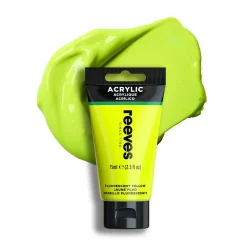 Reeves Farba akrylowa - - Fluorescent Green, 75 ml > Farby Akrylowe