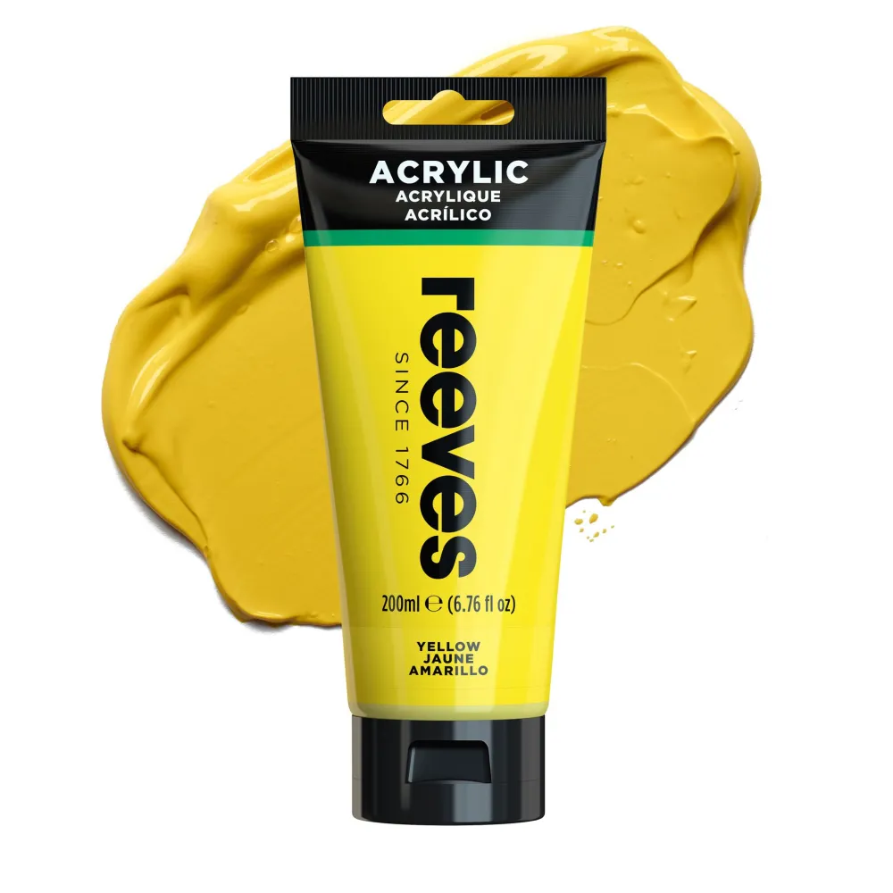 Reeves Farba akrylowa - - Medium Yellow, 75 ml > Farby Akrylowe