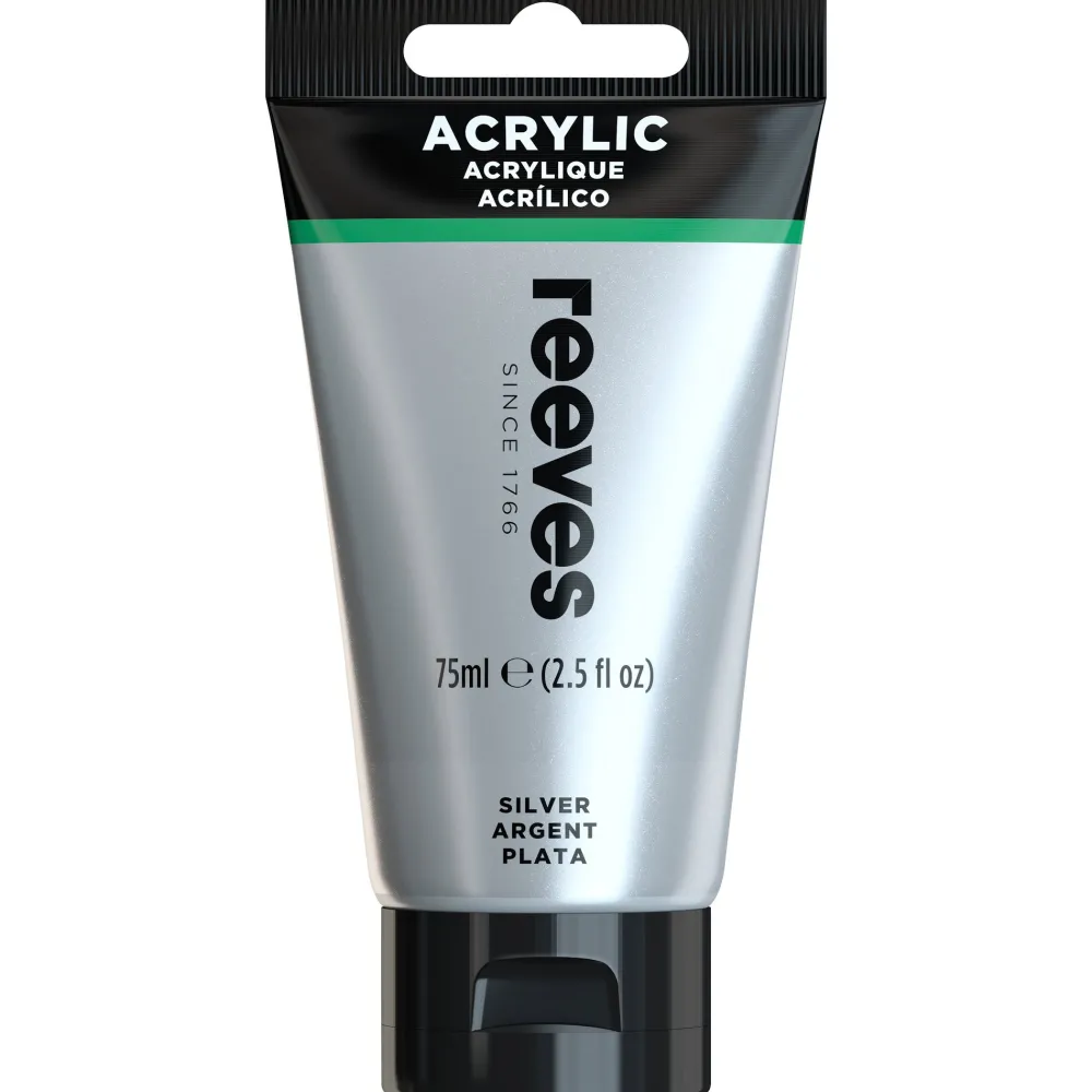 Reeves Farba akrylowa - - Silver, 75 ml > Farby Akrylowe