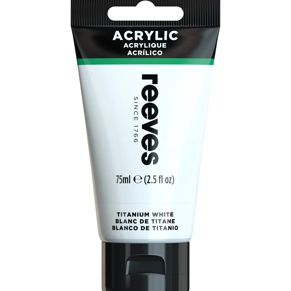 Reeves Farba akrylowa - - Titanium White, 75 ml