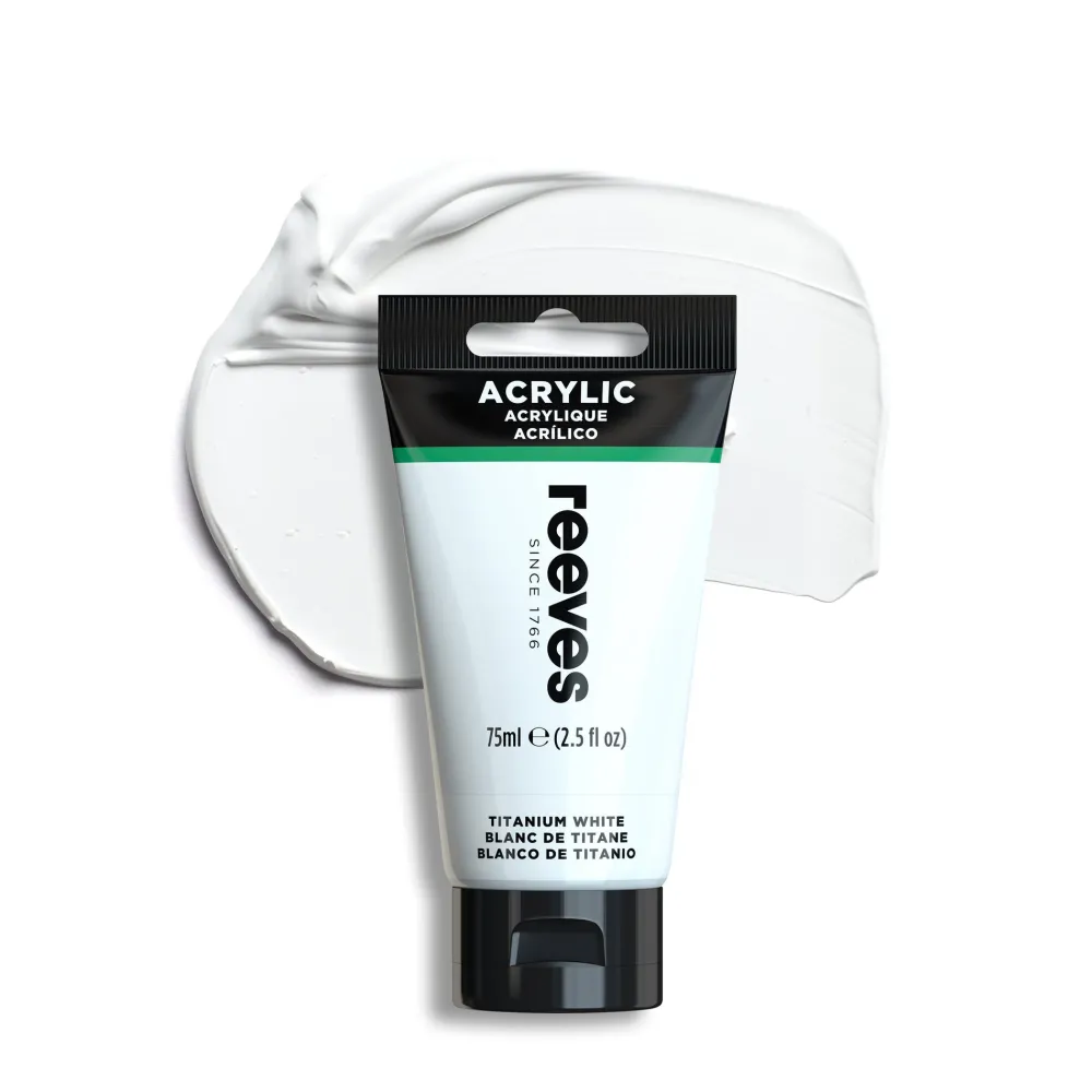 Reeves Farba akrylowa - - Titanium White, 75 ml