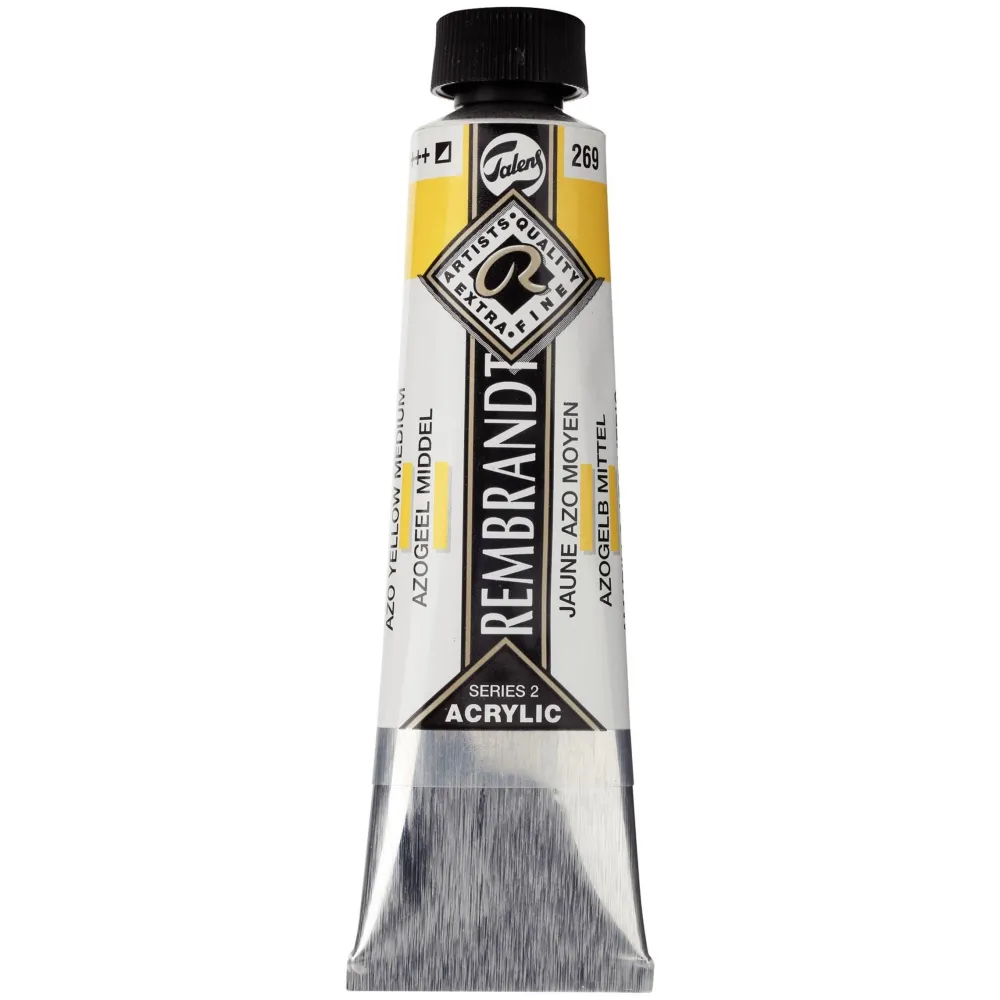 Rembrandt Farba akrylowa - - Azo Yellow Medium, 40 ml