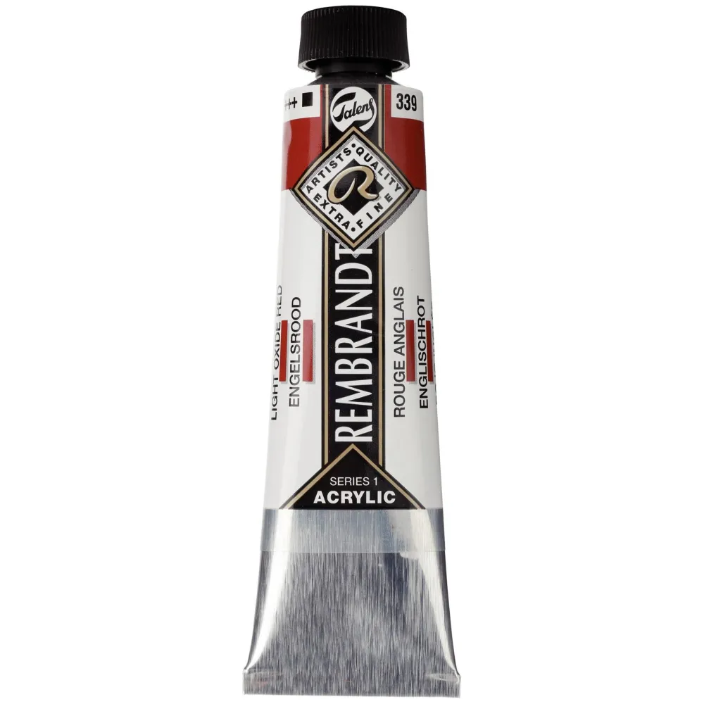 Rembrandt Farba akrylowa - - Light Oxide Red, 40 ml