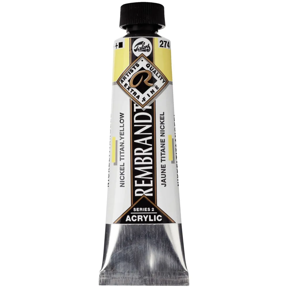 Rembrandt Farba akrylowa - - Nickel Titanium Yellow, 40 ml > Farby Akrylowe