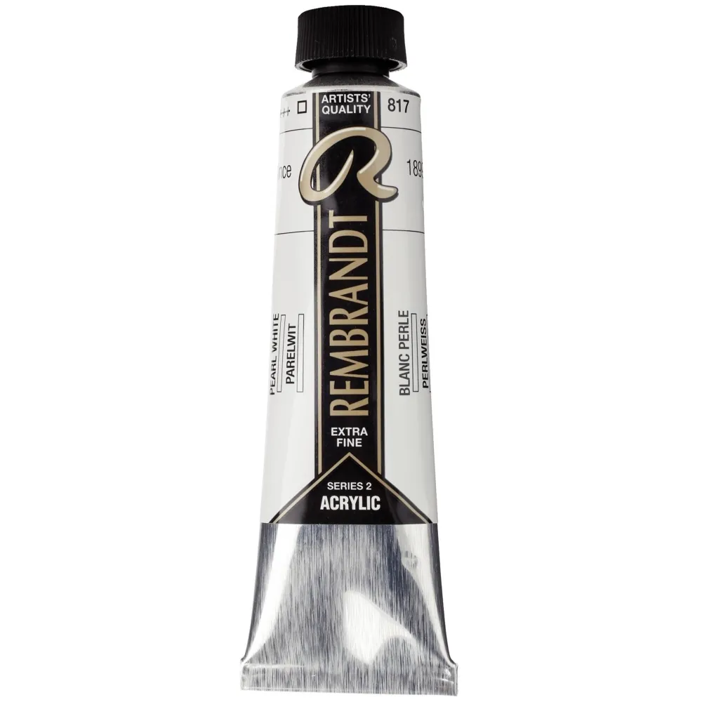 Rembrandt Farba akrylowa - - Pearl White, 40 ml