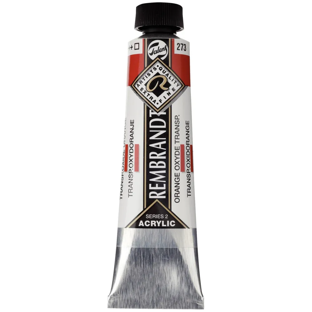 Rembrandt Farba akrylowa - - Transparent Oxide Orange, 40 ml > Farby Akrylowe