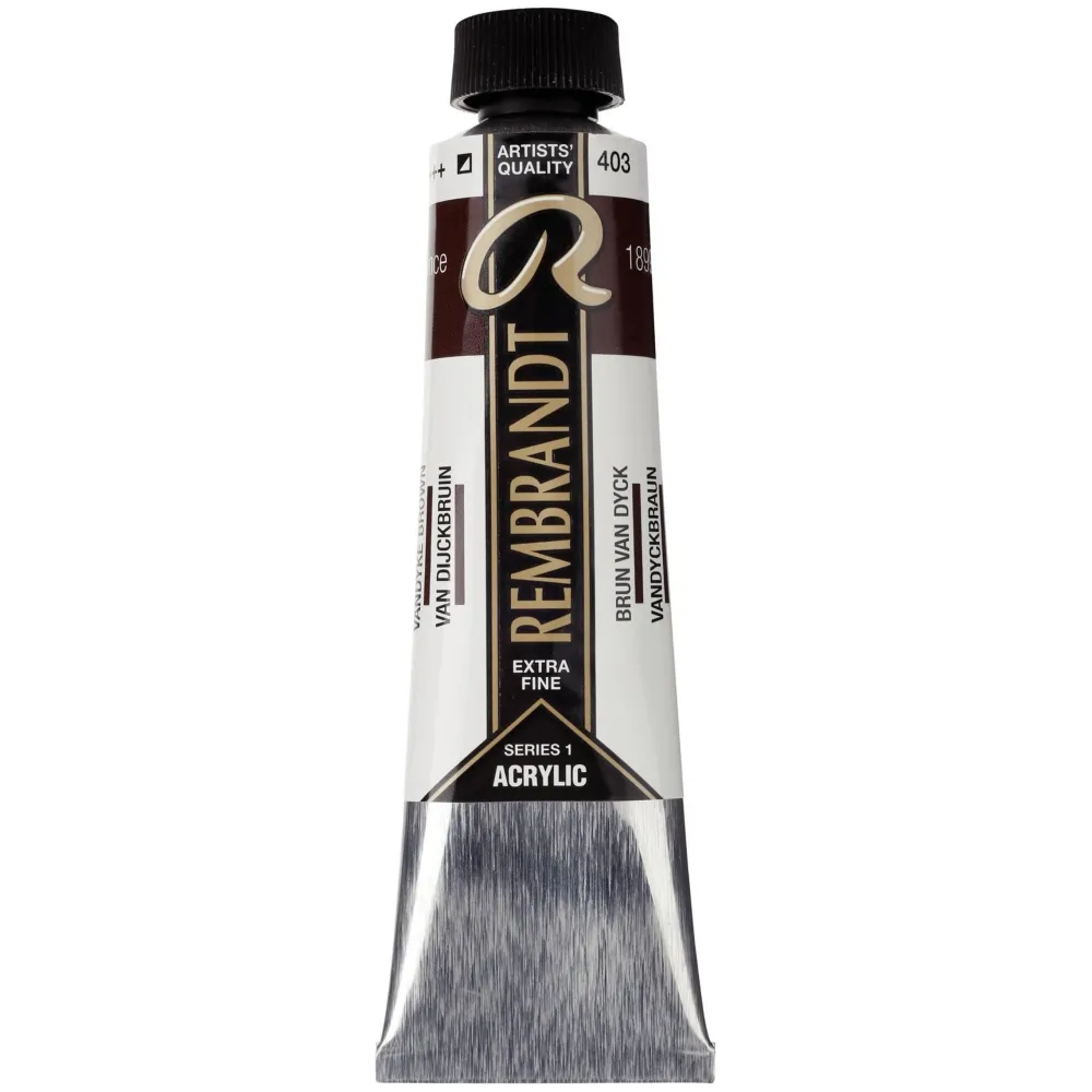 Rembrandt Farba akrylowa - - Vandyke Brown, 40 ml > Farby Akrylowe