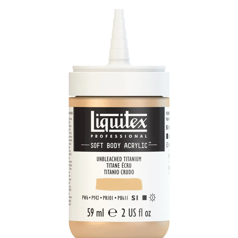 Liquitex Farba akrylowa Soft Body - - Unbleached Titanium, 59 ml