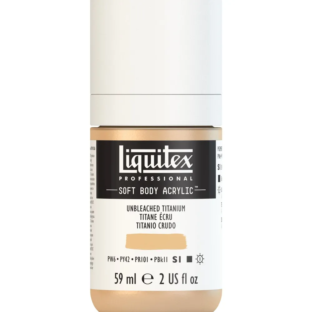 Liquitex Farba akrylowa Soft Body - - Unbleached Titanium, 59 ml