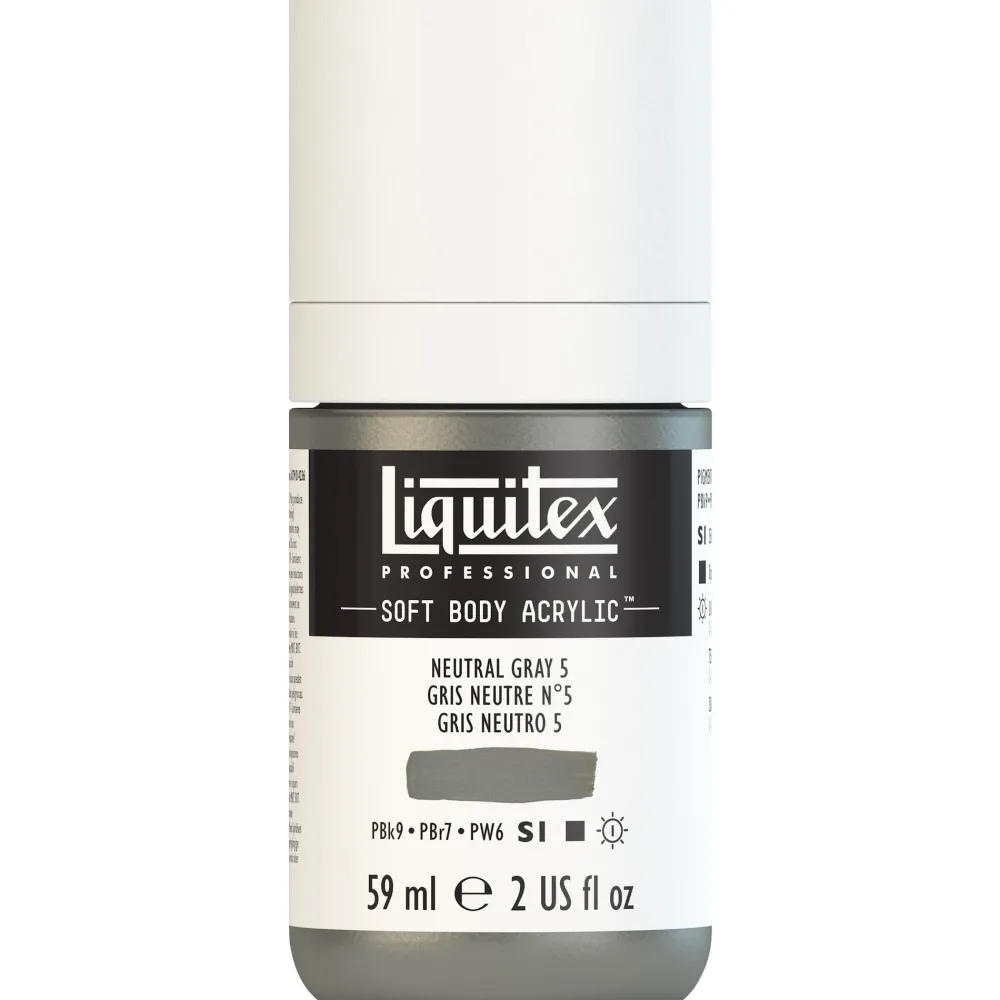 Liquitex Farba akrylowa Soft Body - - Neutral Gray 5, 59 ml