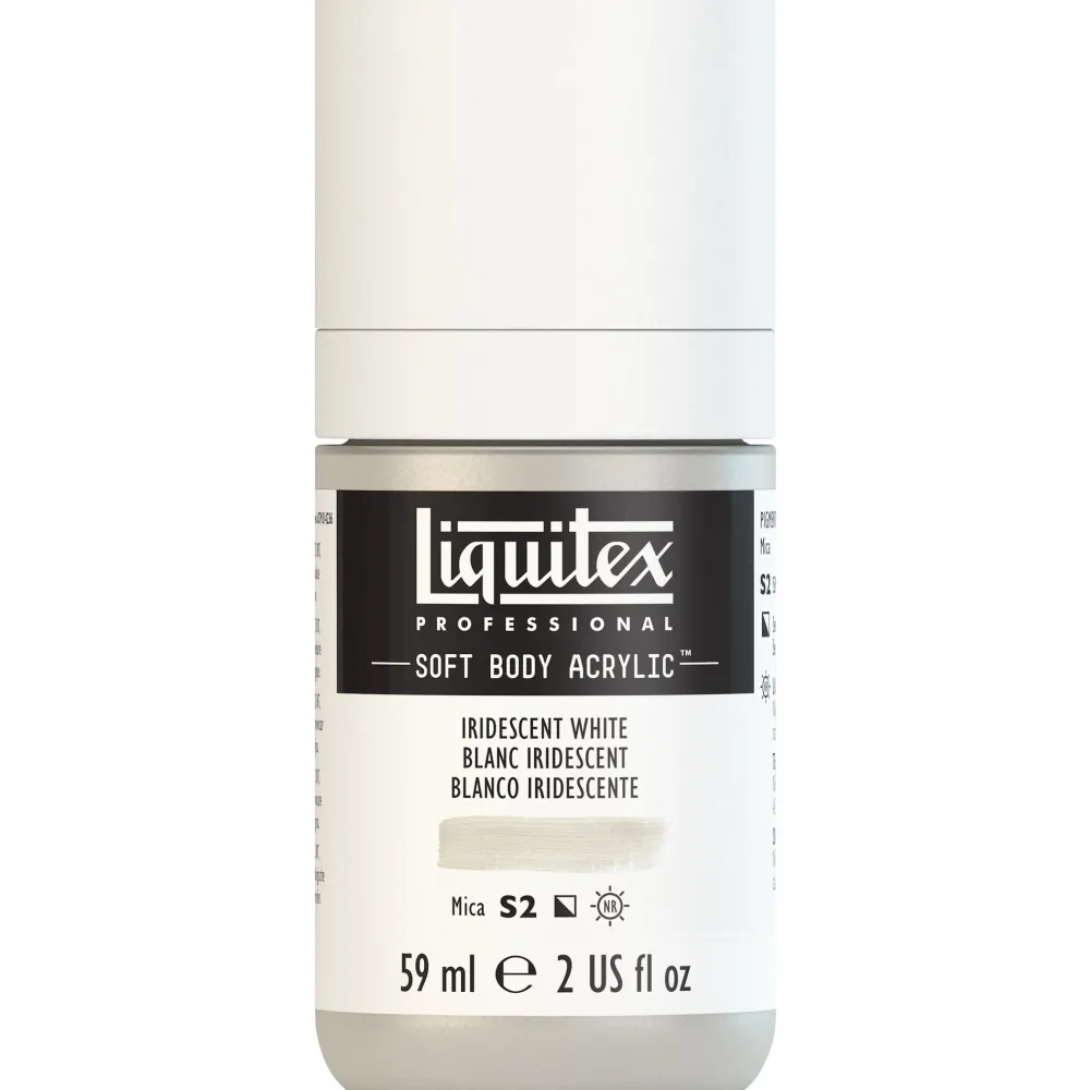 Liquitex Farba akrylowa Soft Body - - Iridescent White, 59 ml