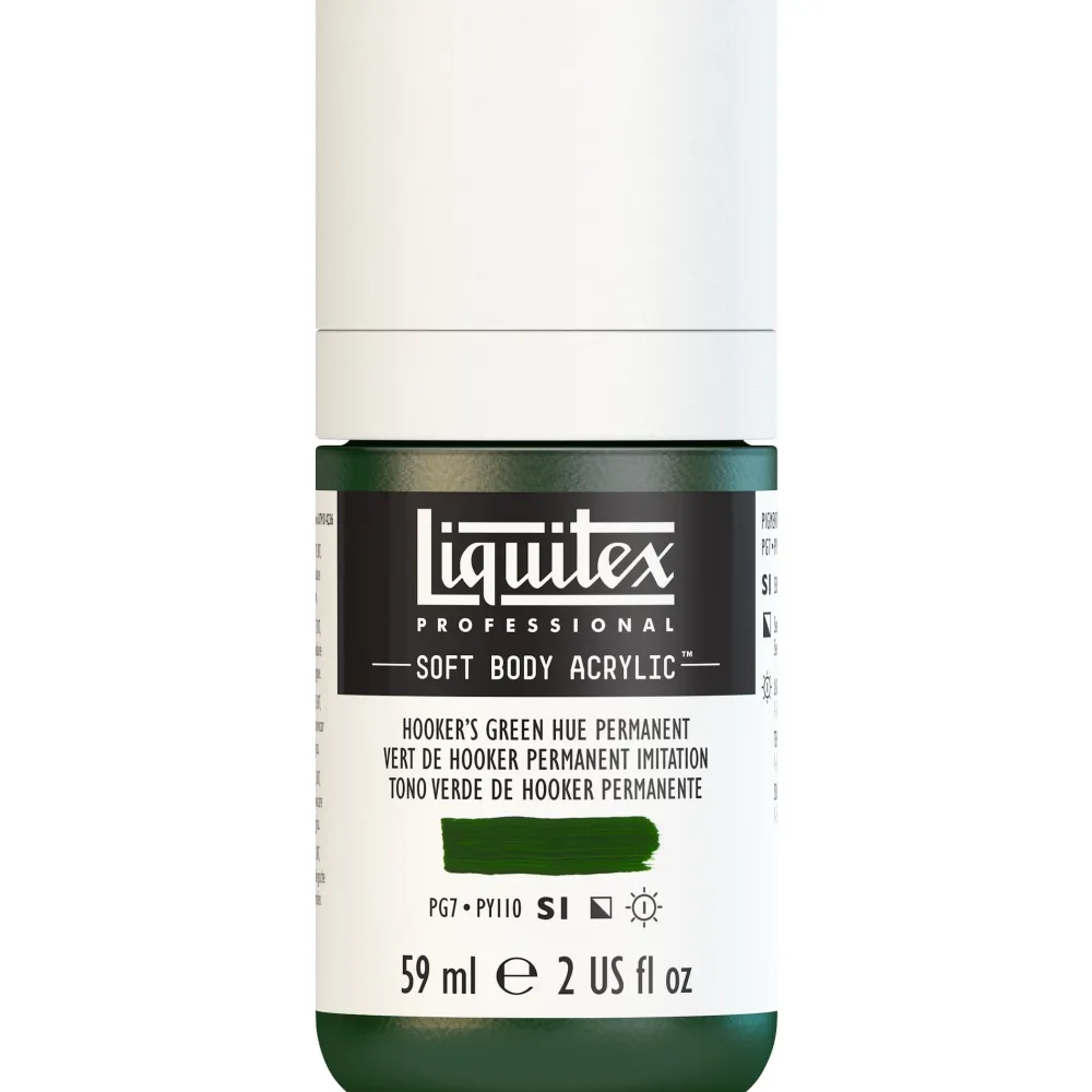 Liquitex Farba akrylowa Soft Body - - Hooker's Green Deep Hue Permanent, 59 ml > Farby Akrylowe